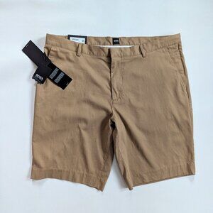 Hugo Boss Slice - Short Men's Chino Stretch Shorts  Size 40R Tan NWT